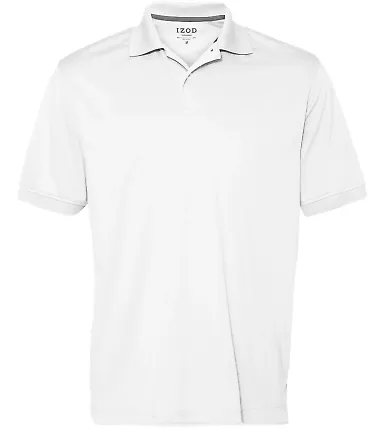13Z0111/Men's Solid Polo in White front view