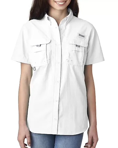 Columbia Sportswear 7313 Ladies' Bahama™ Short-S WHITE front view