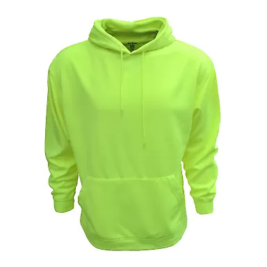Bright Shield B309 Adult Performance Pullover Hood SAFETY GREEN front view
