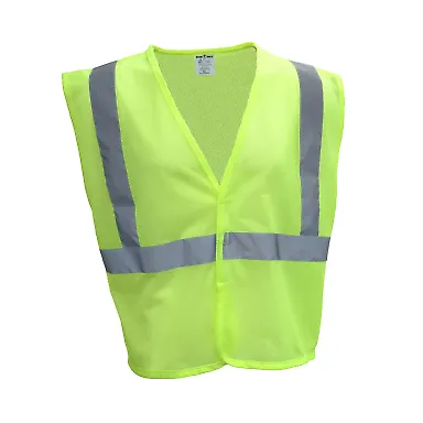 Bright Shield B809 Adult Mesh Vest SAFETY GREEN front view