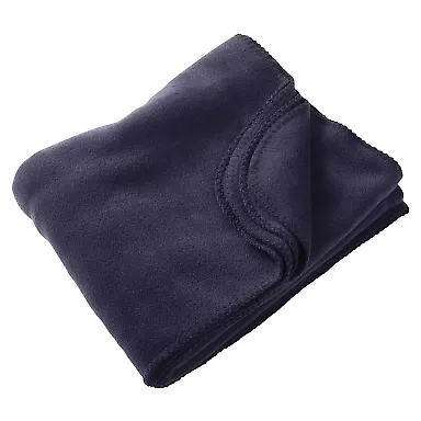 Harriton M999 12.7 oz. Fleece Blanket NAVY front view