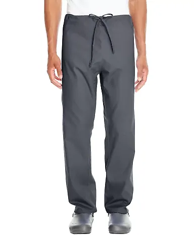 Harriton M898 Adult Restore 4.9 oz. Scrub Bottom DARK CHARCOAL front view
