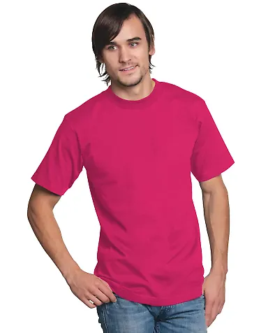 Union Made 2905 Union-Made Short Sleeve T-Shirt BRIGHT PINK front view
