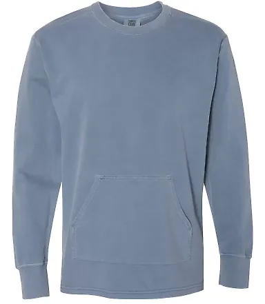 Comfort Colors 1536 French Terry Crewneck BLUE JEAN front view