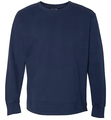 Comfort Colors 1536 French Terry Crewneck TRUE NAVY front view
