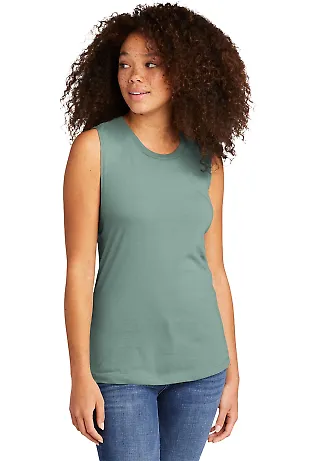 Next Level Apparel 5013 Women's Festival Muscle Ta STONEWASH GREEN front view