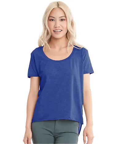 Next Level Apparel 5030 Women's Droptail Scoop Nec in Royal front view