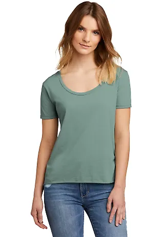Next Level Apparel 5030 Women's Droptail Scoop Nec in Stonewash green front view