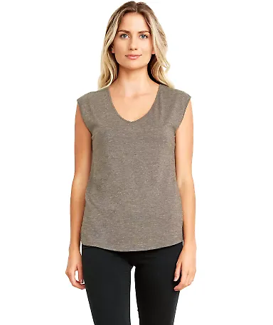Next Level Apparel 5040 Women's Festival Sleeveles in Ash front view