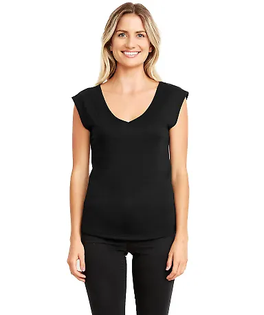 Next Level Apparel 5040 Women's Festival Sleeveles in Black front view