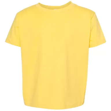 Next Level Apparel 3110 Toddler Cotton T-Shirt VIBRANT YELLOW front view