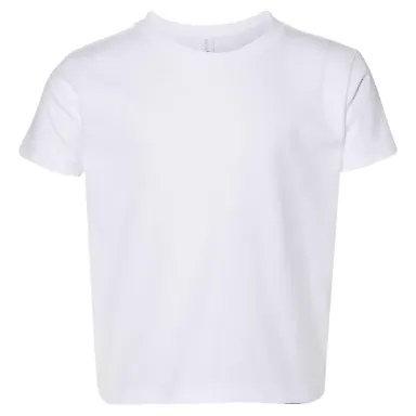 Next Level Apparel 3110 Toddler Cotton T-Shirt WHITE front view