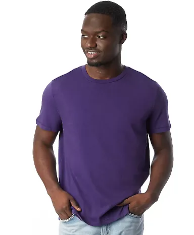 Alternative Apparel 1010 The Outsider Tee DEEP VIOLET front view