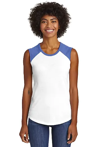 Alternative Apparel 5104 Women's Vintage Team Play WHITE / VNT ROY front view