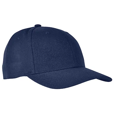 6789M Flexfit Premium Curved Visor Snapback in Navy front view