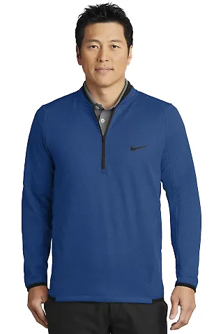 Nike AH6267  Therma-FIT Textured Fleece 1/2-Zip Blue Jay front view