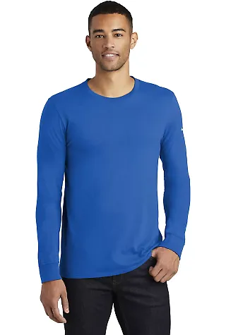 Nike BQ5232  Core Cotton Long Sleeve Tee Game Royal front view