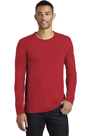Nike BQ5232  Core Cotton Long Sleeve Tee Gym Red front view