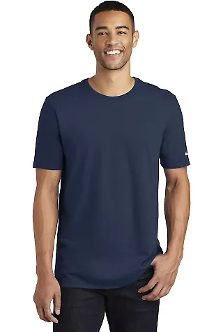 Nike BQ5233  Core Cotton Tee College Navy front view