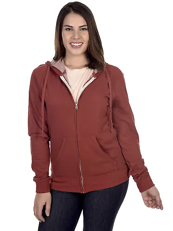 Cotton Heritage M2730 French Terry Full Zip Hoodie Spice front view