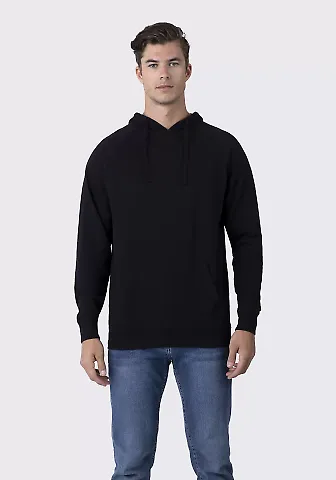 Cotton Heritage M2630 French Terry Pullover Hoodie Black front view