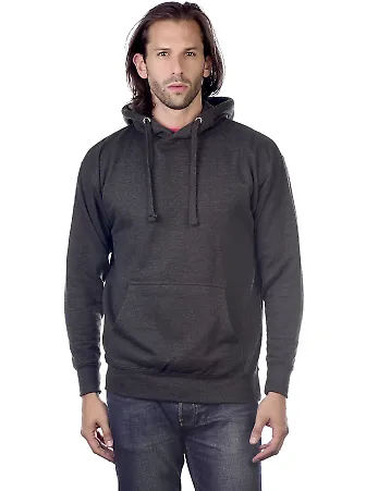 Cotton Heritage M2600 Prem. Pullover Hoodie—Vint Charcoal Heather front view