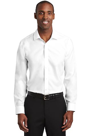 Red House RH620   Slim Fit Pinpoint Oxford Non-Iro White front view