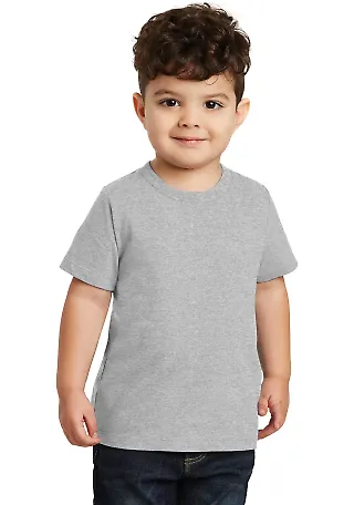 Port & Company PC450TD   Toddler Fan Favorite Tee Athl Heather front view