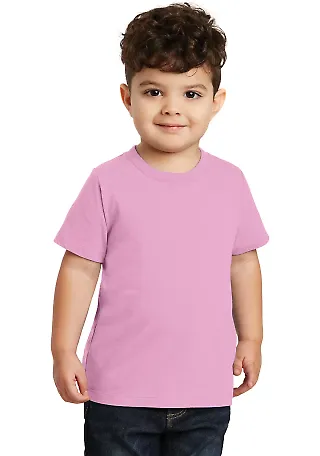 Port & Company PC450TD   Toddler Fan Favorite Tee Candy Pink front view