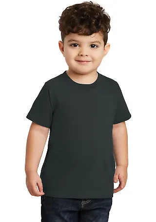 Port & Company PC450TD   Toddler Fan Favorite Tee Jet Black front view