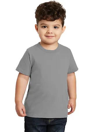 Port & Company PC450TD   Toddler Fan Favorite Tee Medium Grey front view