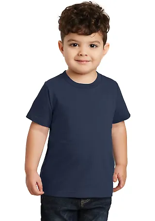 Port & Company PC450TD   Toddler Fan Favorite Tee Team Navy front view