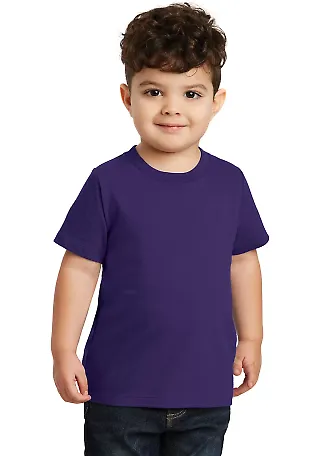 Port & Company PC450TD   Toddler Fan Favorite Tee Team Purple front view
