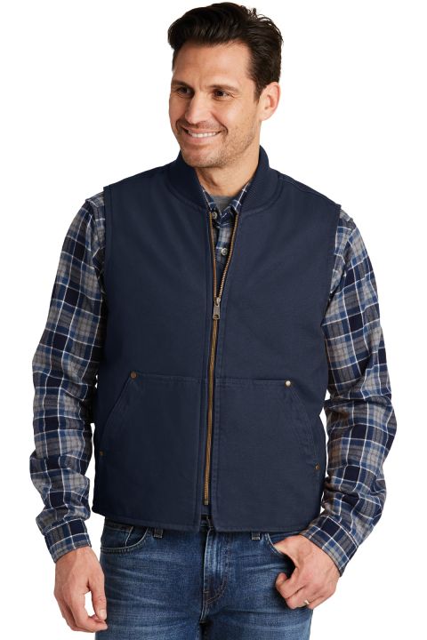 Cornerstone CSV40 CornerStone Washed Duck Cloth Ve in Navy