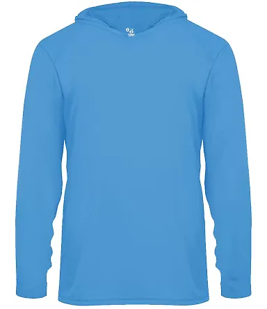 Badger Sportswear 2105 B-Core Long Sleeve Youth Ho in Columbia blue front view