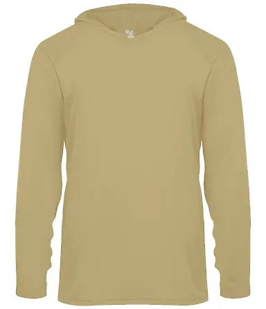 Badger Sportswear 2105 B-Core Long Sleeve Youth Ho in Vegas gold front view