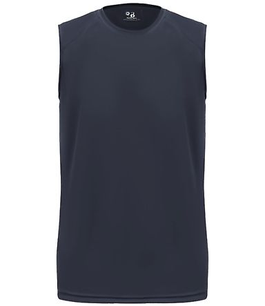 Badger Sportswear 2130 B-Core Sleeveless Youth Tee Navy front view
