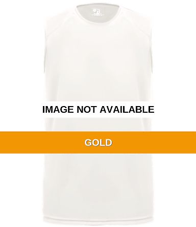 Badger Sportswear 2130 B-Core Sleeveless Youth Tee Gold front view