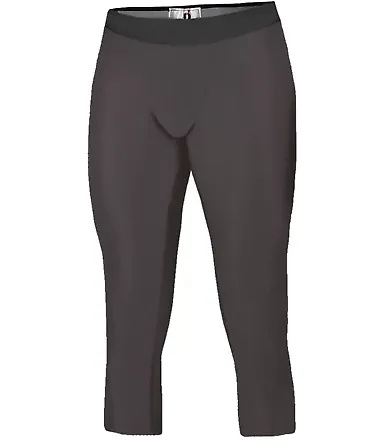 Badger Sportswear 2611 Calf Length Youth Compressi Graphite front view