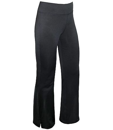 Badger Sportswear 4218T Women's Yoga Travel Pants  Black front view