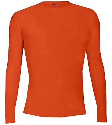 Badger Sportswear 4605 Pro-Compression Long Sleeve in Burnt orange front view