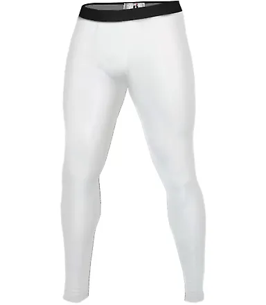 Badger Sportswear 4610 Full Length Compression Tig White front view