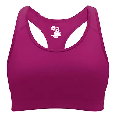Badger Sportswear 4636 B-Sport Women's Bra Top Hot Pink front view