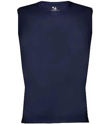Badger Sportswear 4631 Pro-Compression Sleeveless  Navy front view