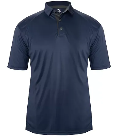 Badger Sportswear 4040 Ultimate SoftLock™ Polo Navy/ Graphite front view