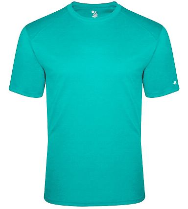 Badger Sportswear 4940 Triblend Performance Short  in Turquoise front view