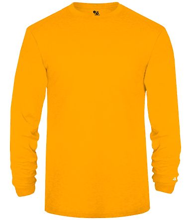 Badger Sportswear 4944 Triblend Performance Long S in Gold heather front view