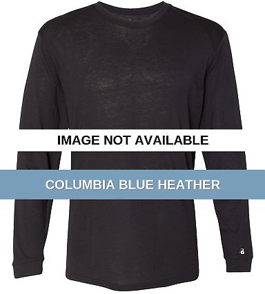 Badger Sportswear 4944 Triblend Performance Long S Columbia Blue Heather front view