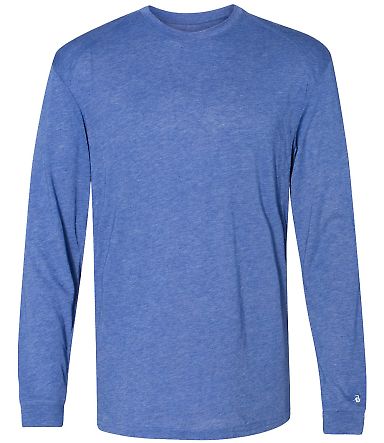 Badger Sportswear 4944 Triblend Performance Long S Royal Heather front view