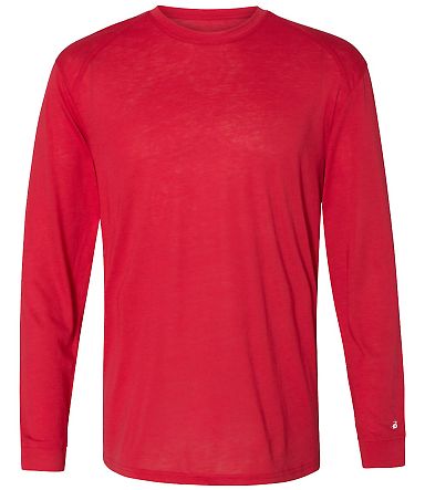 Badger Sportswear 4944 Triblend Performance Long S in Red front view